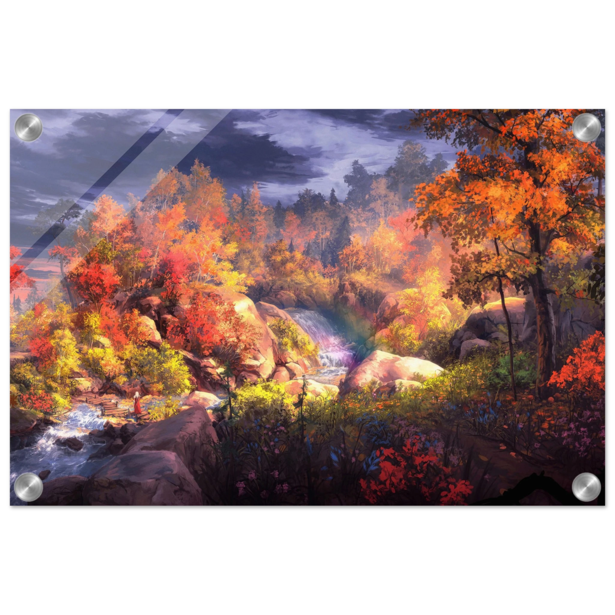 Autumn's Whisper | Tranquil Nature Escape | Nature Wall art Print - 30x45 cm / 12x18″ - Acrylic Print - 