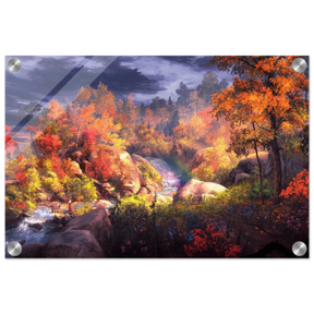 Autumn's Whisper | Tranquil Nature Escape | Nature Wall art Print - 30x45 cm / 12x18″ - Acrylic Print - 