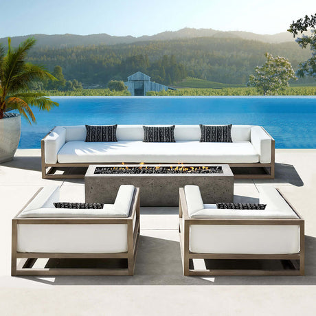 Aviara Patio Sofa - Mocha - Four - Seater - 
