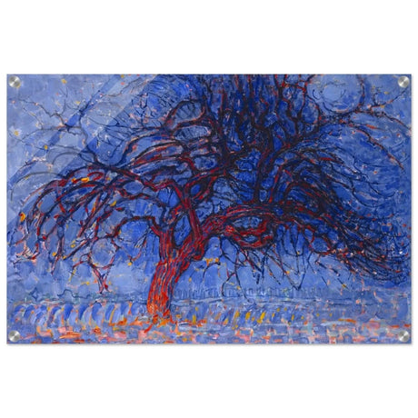 Avond (Evening): The Red Tree 1908 by Piet Mondrian | Vintage wall art print - Acrylic Print - 50x75 cm / 20x30″ - 