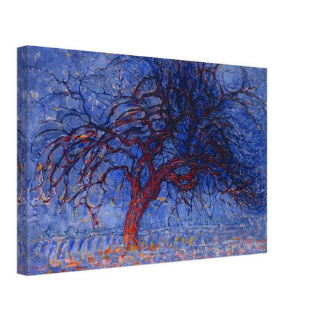 Avond (Evening): The Red Tree 1908 by Piet Mondrian | Vintage wall art print - Canvas - 30x45 cm / 12x18″ - 