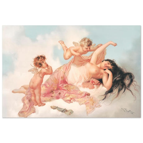 Awakening of love 1894 by Virgilio Tojetti | Vintage wall art print - Aluminum Print - 30x45 cm / 12x18″ - 