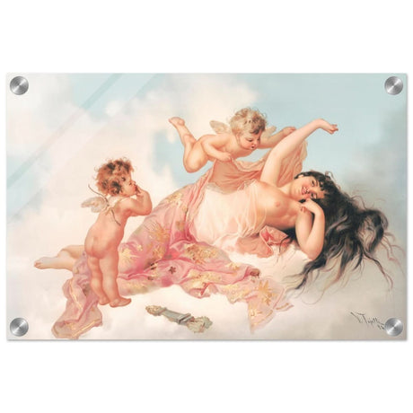 Awakening of love 1894 by Virgilio Tojetti | Vintage wall art print - Acrylic Print - 30x45 cm / 12x18″ - 