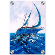 "Azure Ascent" – Sailing the Rhythm of the Sea | Wall art Print - Acrylic Print - 20x30 cm / 8x12″ - 