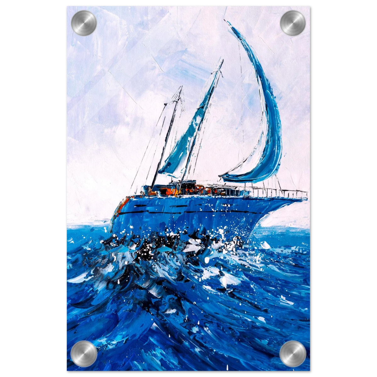 "Azure Ascent" – Sailing the Rhythm of the Sea | Wall art Print - Acrylic Print - 20x30 cm / 8x12″ - 