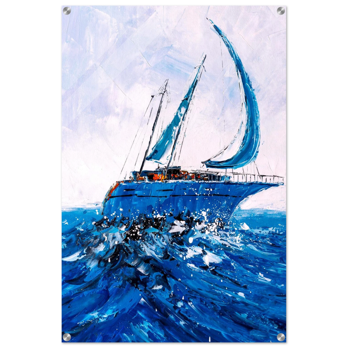 "Azure Ascent" – Sailing the Rhythm of the Sea | Wall art Print - Acrylic Print - 60x90 cm / 24x36″ - 