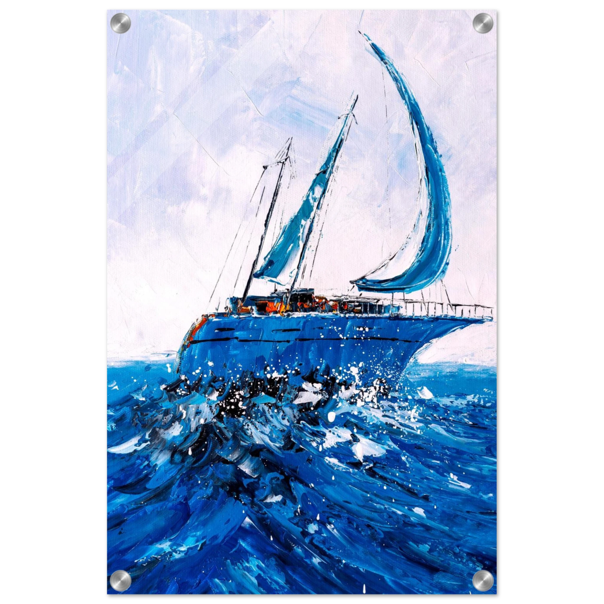 "Azure Ascent" – Sailing the Rhythm of the Sea | Wall art Print - Acrylic Print - 40x60 cm / 16x24″ - 