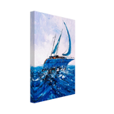 "Azure Ascent" – Sailing the Rhythm of the Sea | Wall art Print - Canvas - 20x30 cm / 8x12″ - 