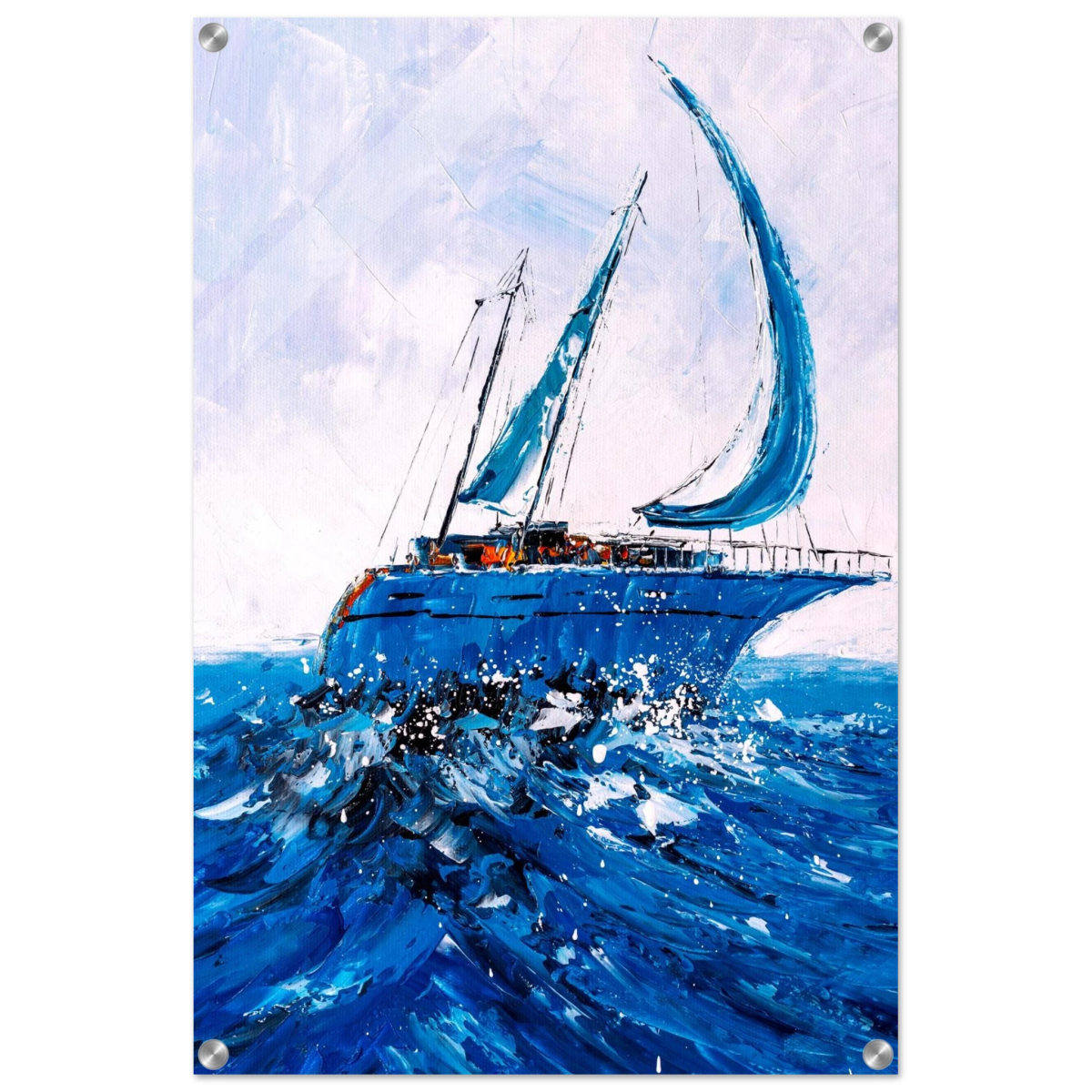 "Azure Ascent" – Sailing the Rhythm of the Sea | Wall art Print - Acrylic Print - 50x75 cm / 20x30″ - 