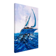 "Azure Ascent" – Sailing the Rhythm of the Sea | Wall art Print - Canvas - 40x60 cm / 16x24″ - 