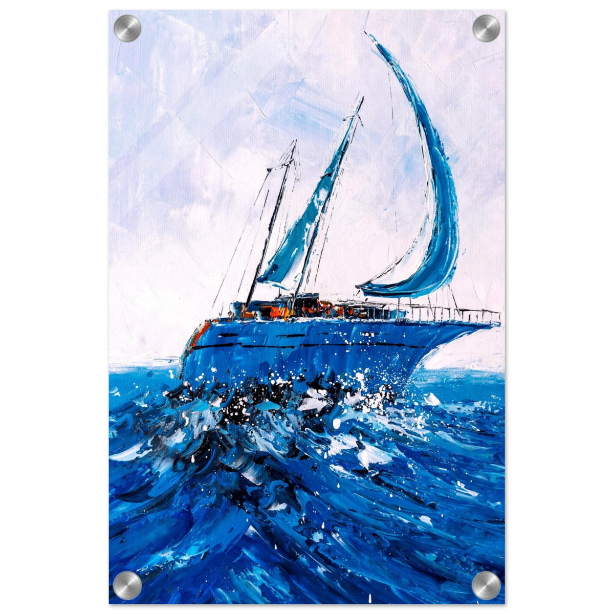"Azure Ascent" – Sailing the Rhythm of the Sea | Wall art Print - Acrylic Print - 30x45 cm / 12x18″ - 