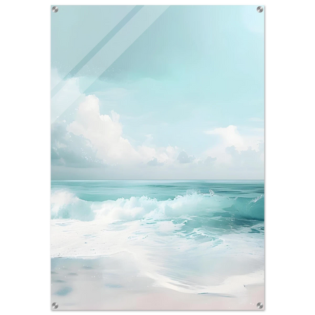Azure Calm – Tranquil Ocean Horizon | Wall art print - Acrylic Print - 70x100 cm / 28x40″ - 
