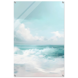 Azure Calm – Tranquil Ocean Horizon | Wall art print - Acrylic Print - 60x90 cm / 24x36″ - 