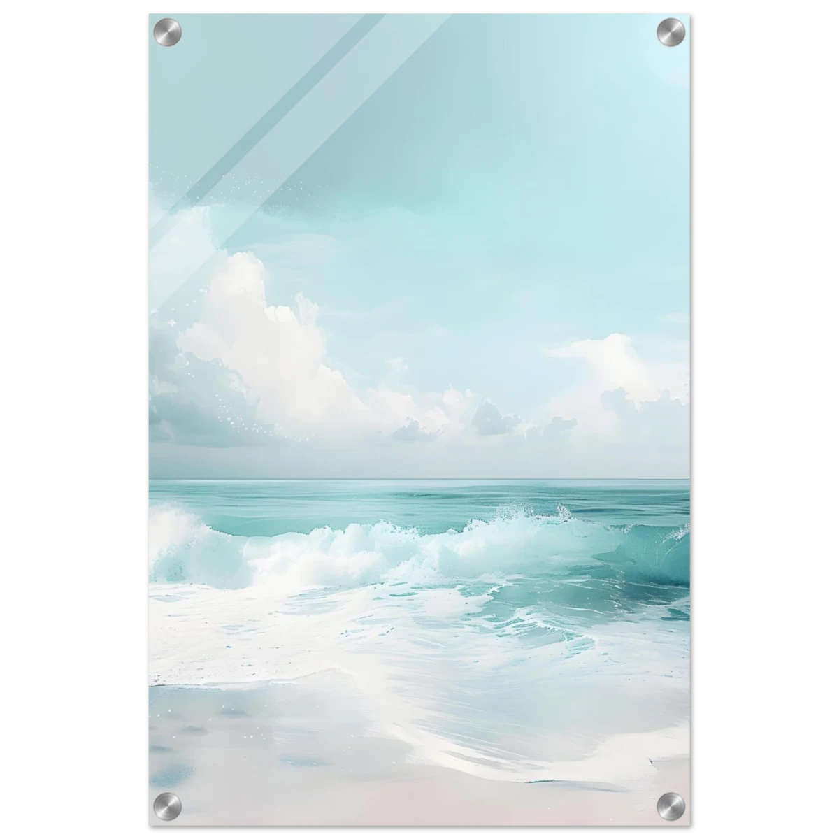 Azure Calm – Tranquil Ocean Horizon | Wall art print - Acrylic Print - 40x60 cm / 16x24″ - 