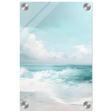 Azure Calm – Tranquil Ocean Horizon | Wall art print - Acrylic Print - 20x30 cm / 8x12″ - 