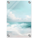 Azure Calm – Tranquil Ocean Horizon | Wall art print - Acrylic Print - 20x30 cm / 8x12″ - 