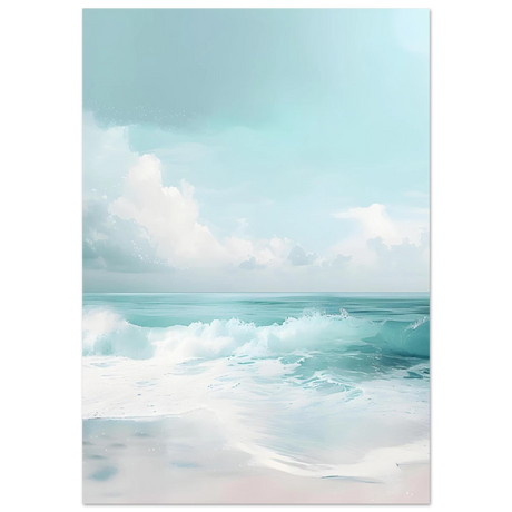 Azure Calm – Tranquil Ocean Horizon | Wall art print - Fine Art Poster - 70x100 cm / 28x40″ - 