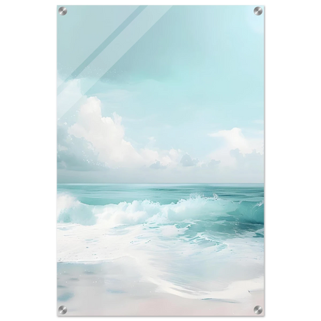 Azure Calm – Tranquil Ocean Horizon | Wall art print - Acrylic Print - 50x75 cm / 20x30″ - 