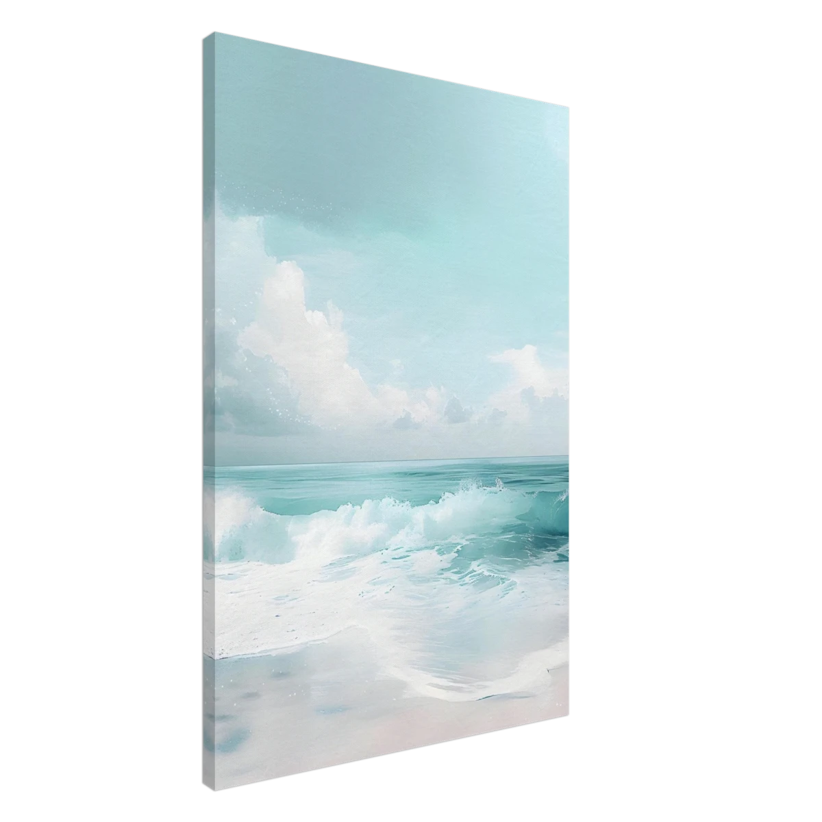 Azure Calm – Tranquil Ocean Horizon | Wall art print - Canvas - 60x90 cm / 24x36″ - 