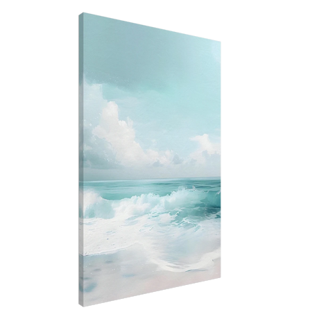 Azure Calm – Tranquil Ocean Horizon | Wall art print - Canvas - 60x90 cm / 24x36″ - 