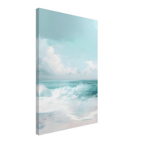 Azure Calm – Tranquil Ocean Horizon | Wall art print - Canvas - 40x60 cm / 16x24″ - 