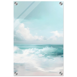 Azure Calm – Tranquil Ocean Horizon | Wall art print - Acrylic Print - 30x45 cm / 12x18″ - 