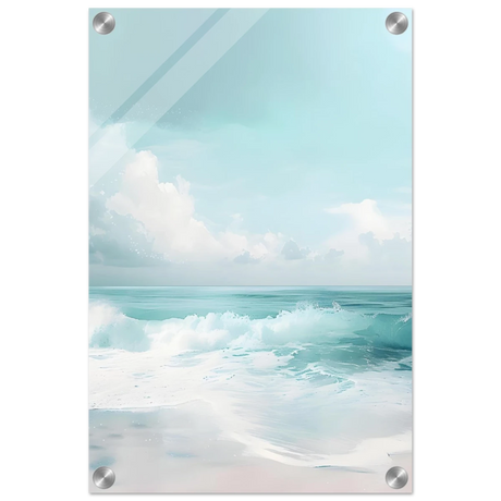 Azure Calm – Tranquil Ocean Horizon | Wall art print - Acrylic Print - 30x45 cm / 12x18″ - 