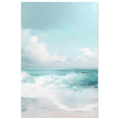 Azure Calm – Tranquil Ocean Horizon | Wall art print - Fine Art Poster - 40x60 cm / 16x24″ - 