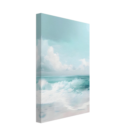 Azure Calm – Tranquil Ocean Horizon | Wall art print - Canvas - 20x30 cm / 8x12″ - 