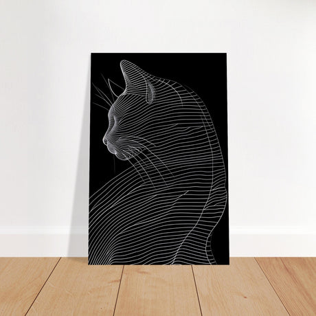  minimalist nature wall art cat animal prints