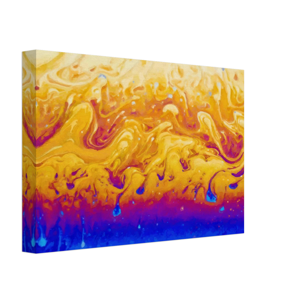 Lava Dreamscape â€“ Fluid Abstract Wall Art PrintFramed Canvas50x75 cm / 20x30â€³