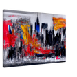 Urban Inferno â€“ Abstract Cityscape Wall Art PrintFramed Canvas20x30 cm / 8x12â€³