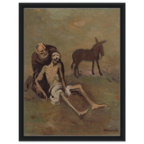 The Good Samaritan by CypriÃ¡n MajernÃ­k â€“ Expressionist Biblical Wall Art PrintWood Prints50x70 cm / 20x28â€³