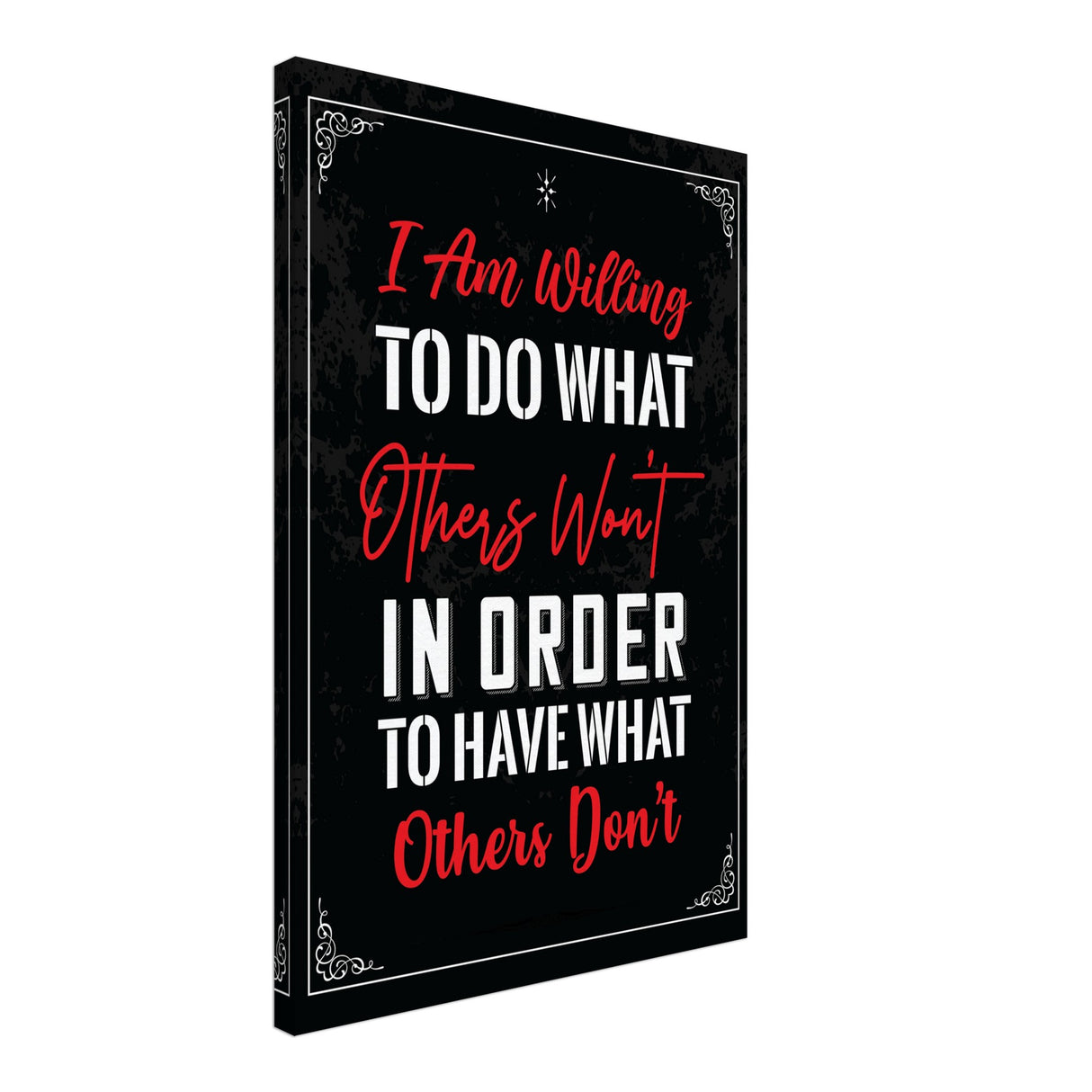 da vinci motivational wall art willing