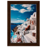 santorini serenity dreamy greek island wall art print20x30 cm / 8x12″Canvas
