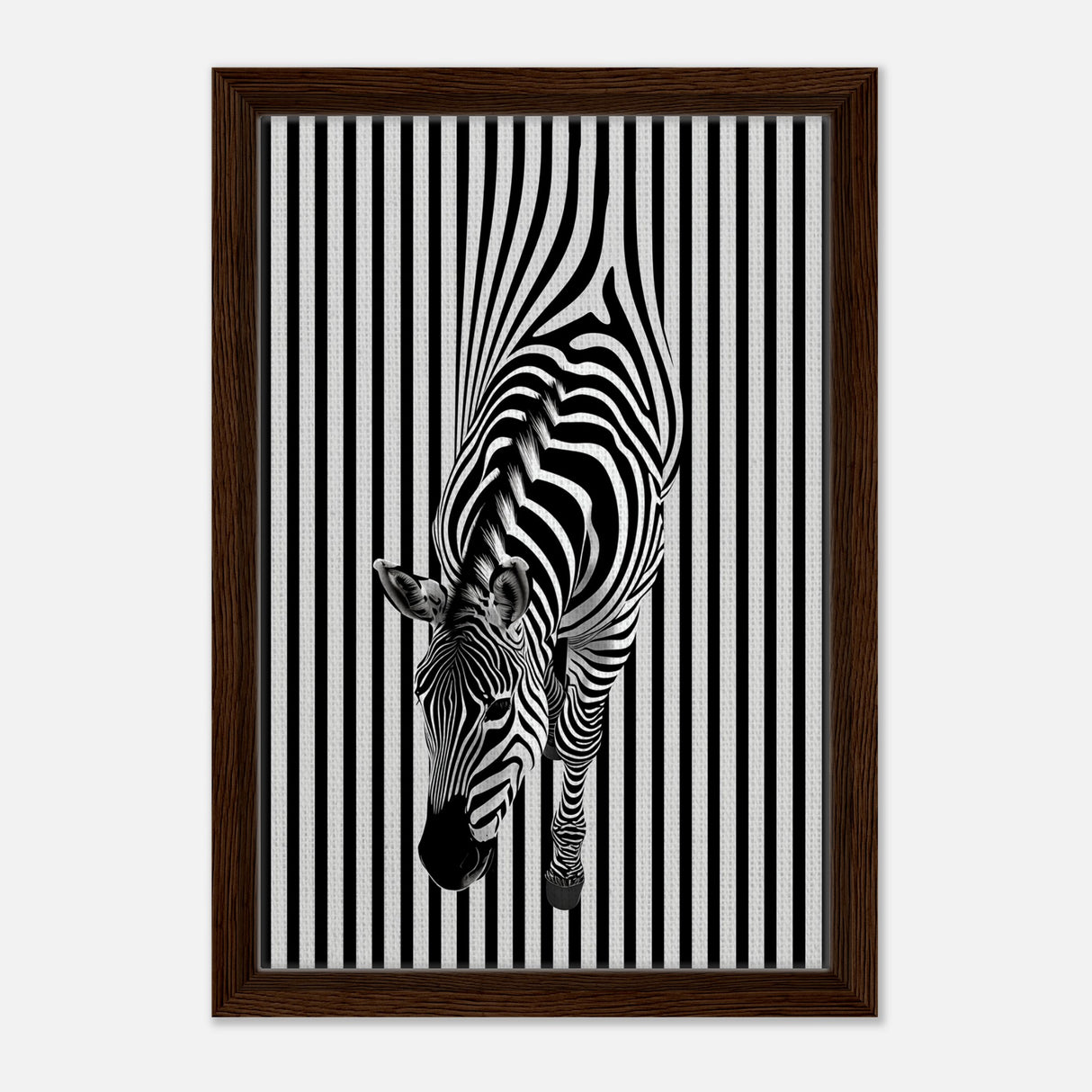  minimalist wall art wildlife zebra