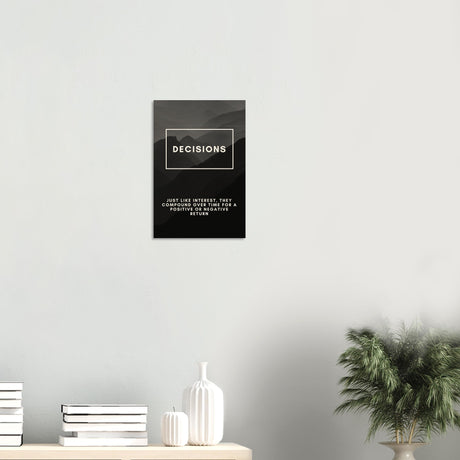 da vinci motivational wall art decisions