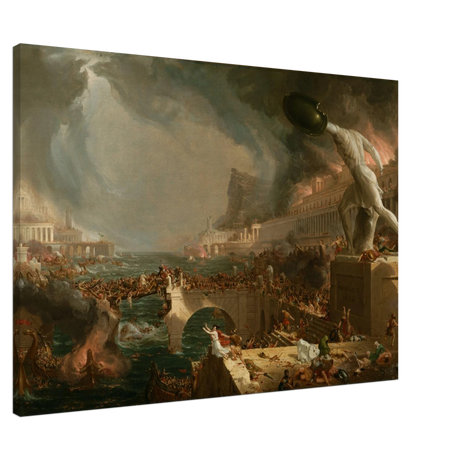 the course of empire destruction by thomas cole classic historical art print50x75 cm / 20x30″Aluminum Print