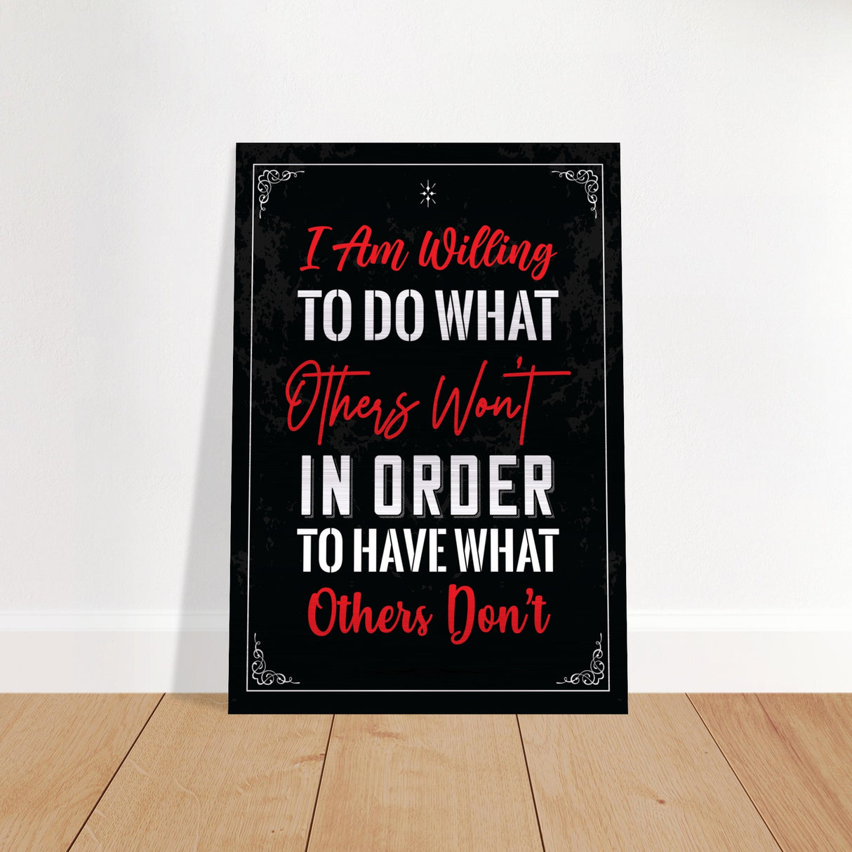 da vinci motivational wall art willing