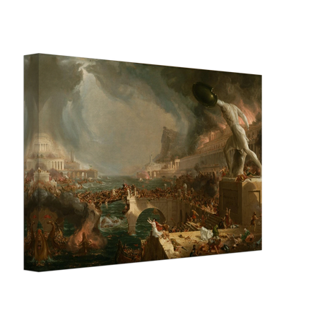 the course of empire destruction by thomas cole classic historical art print40x60 cm / 16x24″Aluminum Print