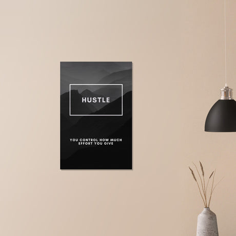  motivational wall art hustle 1