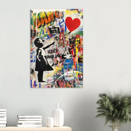 da vinci pop art wall art smile