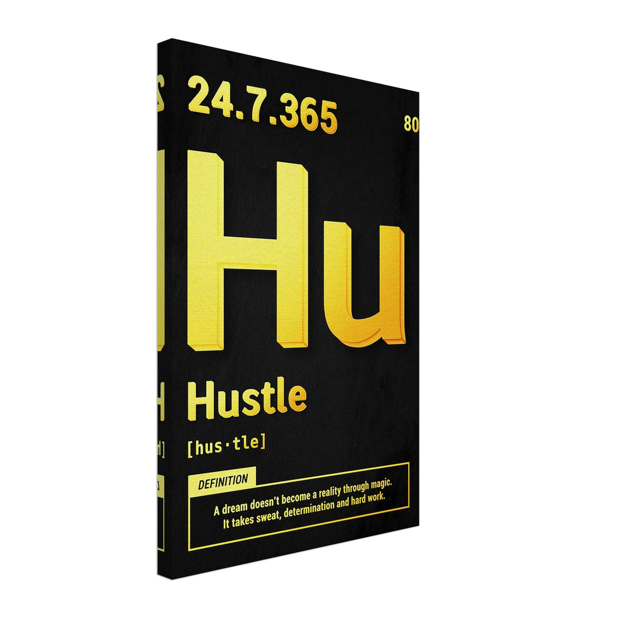 da vinci motivational wall art hustle