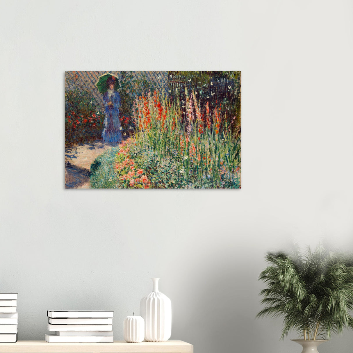 rounded flower bed corbeille de fleurs by claude monet