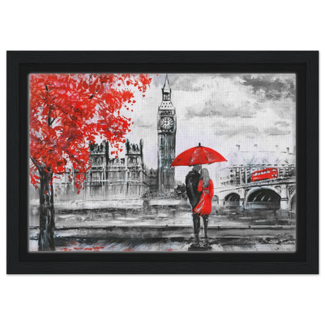 love in london rain romantic city escape wall art print30x45 cm / 12x18″Aluminum Print