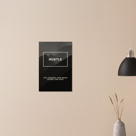  motivational wall art hustle 1