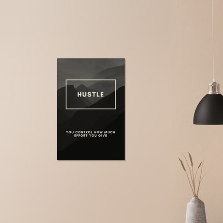  motivational wall art hustle 1