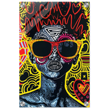 electric royalty afro futurist pop expression wall art print30x45 cm / 12x18″Framed Canvas