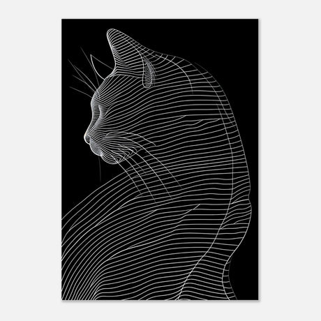  minimalist nature wall art cat animal prints