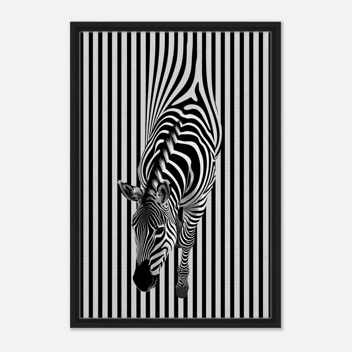  minimalist wall art wildlife zebra